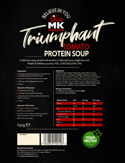 VivaMK Health Triumphant Tomator Ingredients and Nutrional Information